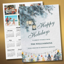 2027 Festive 6 Photo Personalised 2027 Calendar 