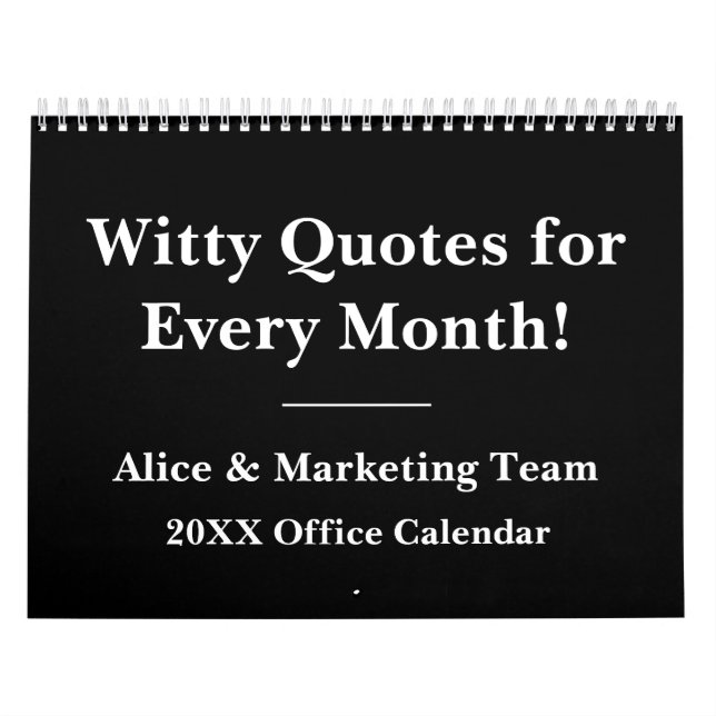 2027 Funny Work Wall Calendar (Cover)