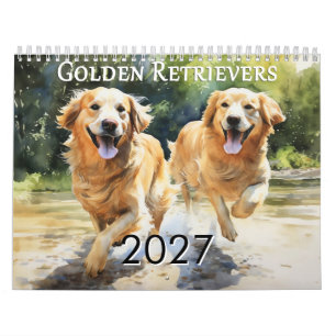 2027 Golden Retrievers Calendar