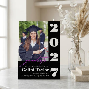 2027 Graduation Party Invitation with Photo
