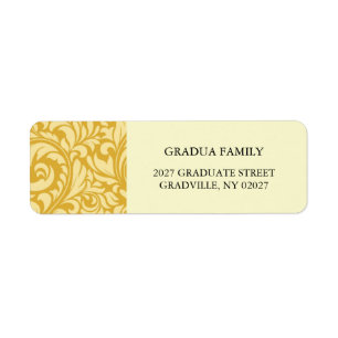 2027 Graduation Template Golden Yellow Formal