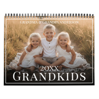 2027 Grandkids Custom Photo Grandchildren Calendar