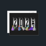2027 Happy New Year Odometer Postcard<br><div class="desc">* Send a quick New Years Hello to family and friends. * This postcard is just the right size for short 'New Years Wishes. * Use for party invitations or for New Years Party Thank You Notes, too! * To the back of postcard, add a photo or have your personal...</div>