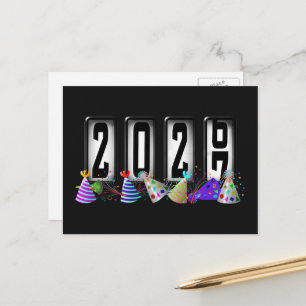 2027 Happy New Year Odometer Postcard