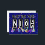 2027 Happy New Year Odometer Postcard<br><div class="desc">* Send a quick New Years Hello to family and friends. * This postcard is just the right size for short 'New Years Wishes. * Use for party invitations or for New Years Party Thank You Notes, too! * To the back of postcard, add a photo or have your personal...</div>