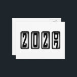 2027 Happy New Year Odometer Postcard<br><div class="desc">* Send a quick New Years Hello to family and friends. * This postcard is just the right size for short 'New Years Wishes. * Use for party invitations or for New Years Party Thank You Notes, too! * To the back of postcard, add a photo or have your personal...</div>