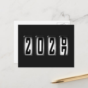 2027 Happy New Year Odometer Postcard