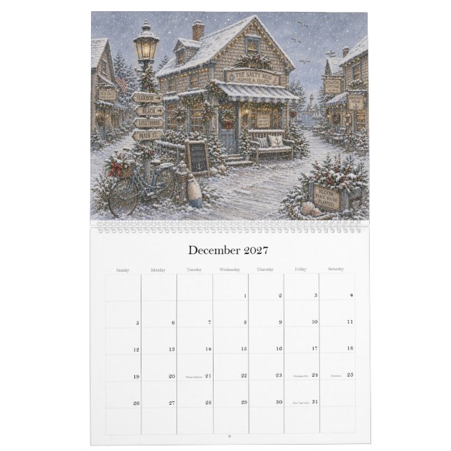 2027 Harbour Village Calendar (Dec 2027)