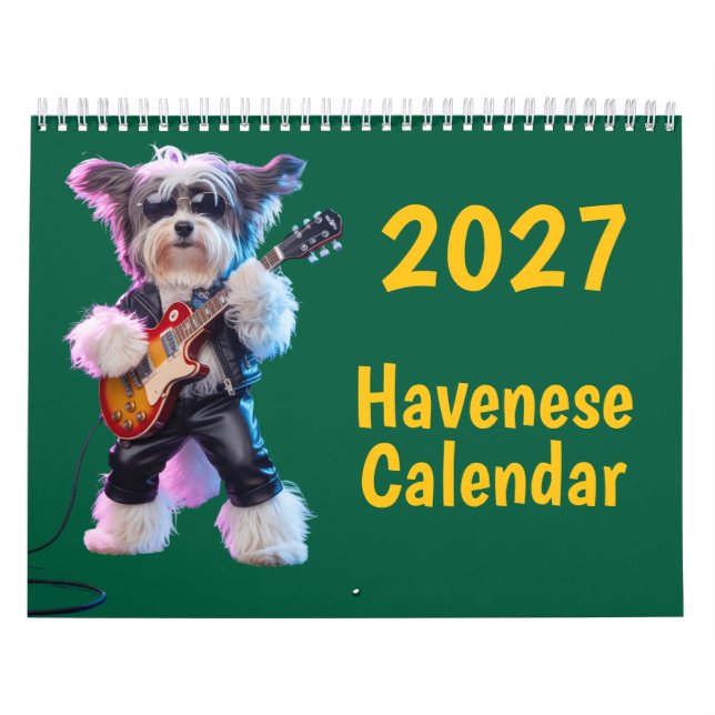 2027 Havenese Dog Calendar (Cover)