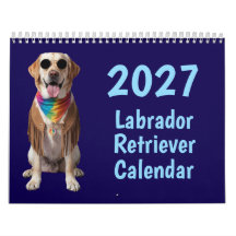 2027 Labrador Retriever Dog Calendar