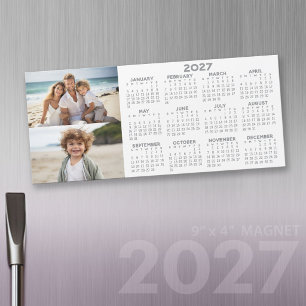 2027 Magnetic Calendar with 2 Photo Collage