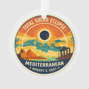 2027 Mediterranean Solar Eclipse Ornament
