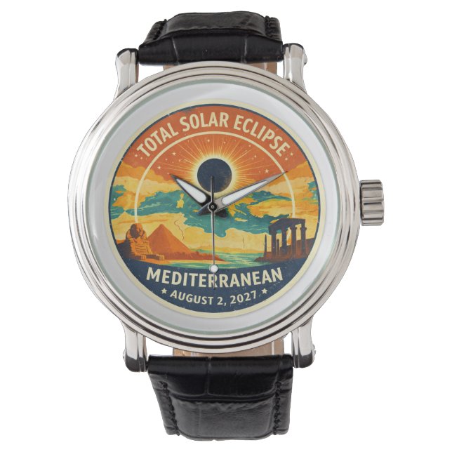 2027 Mediterranean Solar Eclipse Watch (Front)