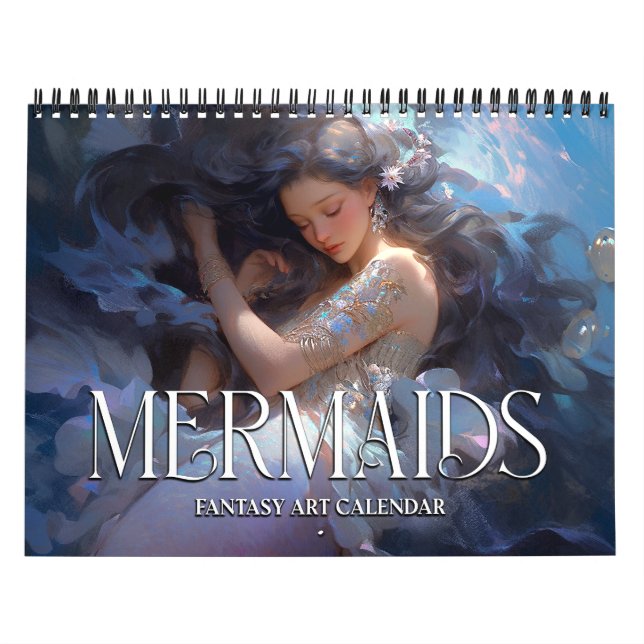 2027 Mermaids 2 Fantasy Art Calendar (Cover)