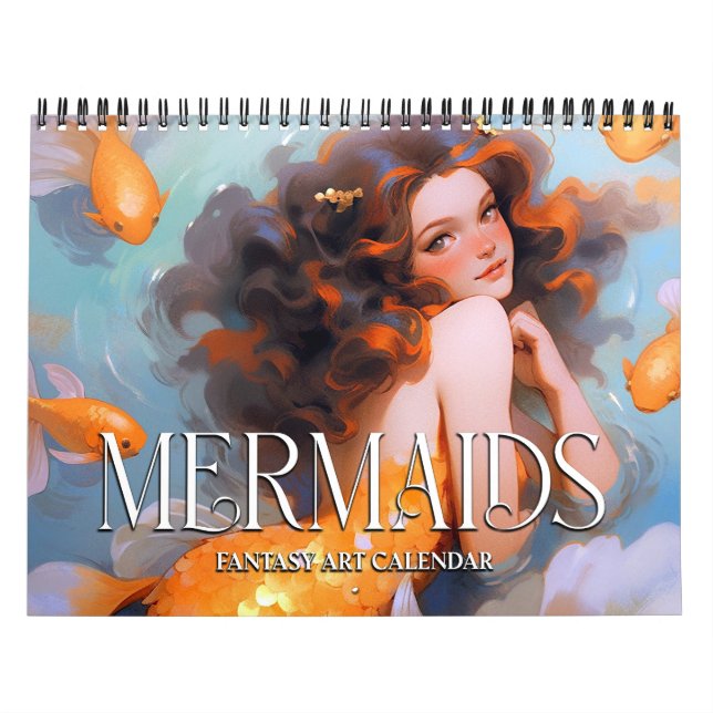 2027 Mermaids Fantasy Art Calendar (Cover)