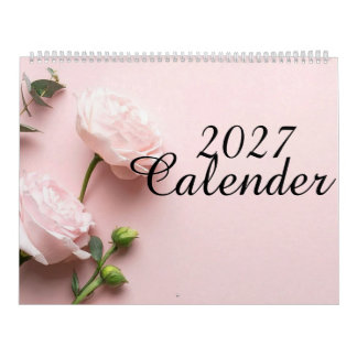 2027 Minimalist Aesthetic Desk Calendar