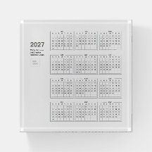 2027 Minimalist Business Logo Corporate Desk Decor