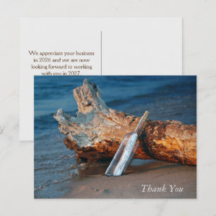 2027 New Year Business Thank You  Postcard