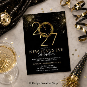 2027 New Year's Eve Party Invitation