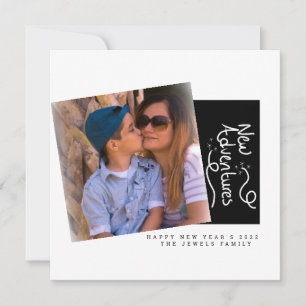 2027 New Years Photo Hand Lettering Card