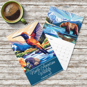 2027 North American Wildlife Single Page Calendar