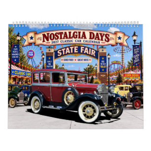 2027 Nostalgic Classic Car Wall Calendar