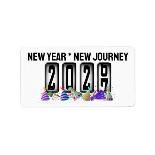 2027 Odometer New Years Label