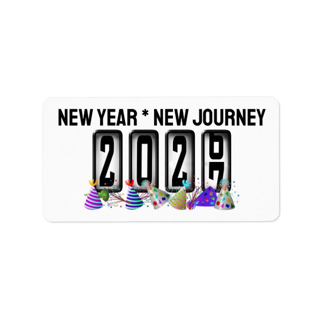 2027 Odometer New Years Label (Front)