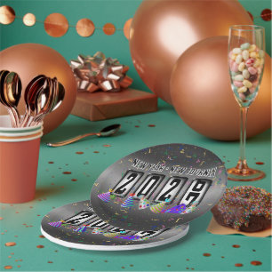 2027 Odometer New Years Party Paper Plate