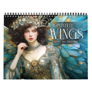 2027 On Painted Wings Fairies Angels Fantasy Art Calendar