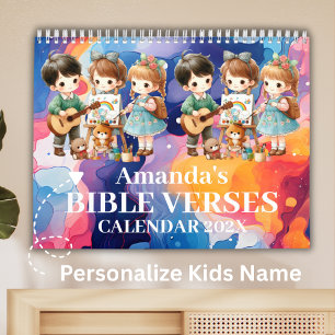 2027 Personalised Kids Bible Verse Calendar