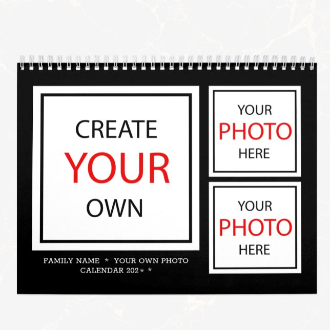 2027 Photo Calendar personalised / Create Your Own (Photo Calendar Template)