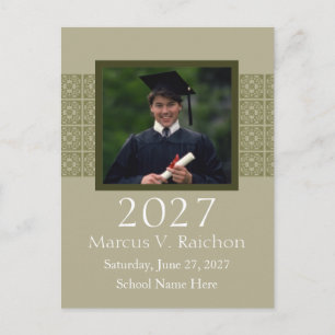 2027 Photo Graduation Invitations Light Colour