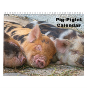 2027 Pig-Piglet Calendar