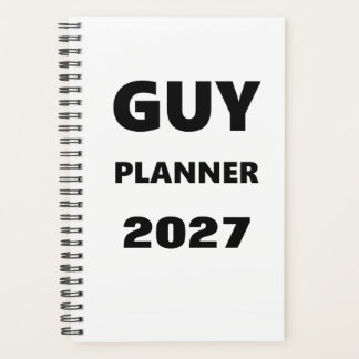 2027 Planner For Men Guy Planner Black Font White