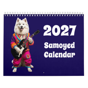 2027 Samoyed Dog Calendar