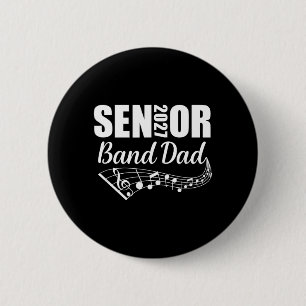 2027 Senior Band Dad Marching Band Parent 6 Cm Round Badge
