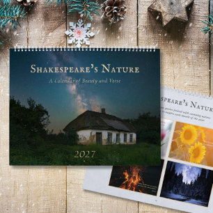 2027 Shakespeare Quote Nature Photo Wall Calendar