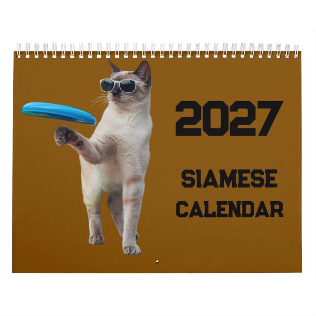 2027 Siamese Cat Calendar (Cover)