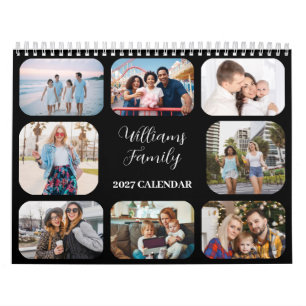 2027 Simple Modern Custom 21 Photos Family Calendar