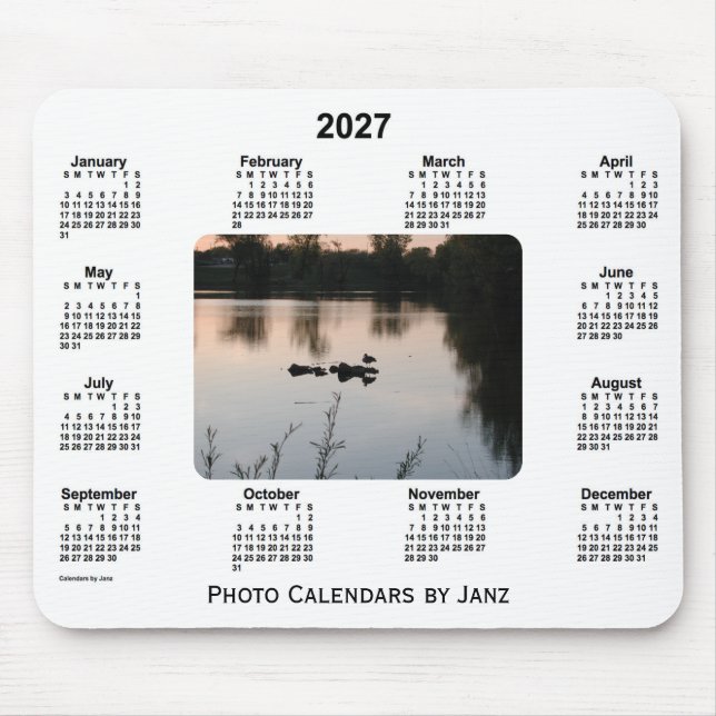 2027 Sunset Photo Calendar by Janz Mouse Pad (Front)