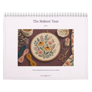 2027 The Makers Year Craft Illustration Calendar