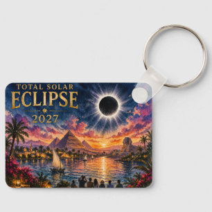 2027 Total Solar Eclipse Egypt Key Ring