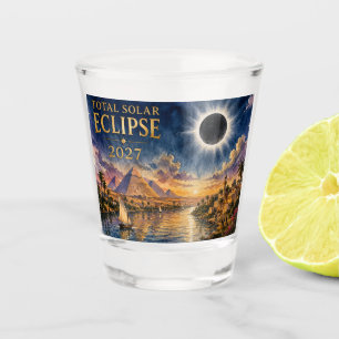 2027 Total Solar Eclipse Egypt Shot Glass