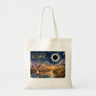 2027 Total Solar Eclipse Egypt Tote Bag