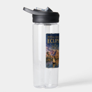 2027 Total Solar Eclipse Egypt Water Bottle