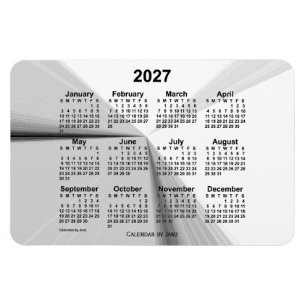 2027 Vanishing Smoke Calendar by Janz 4x6 Magnet