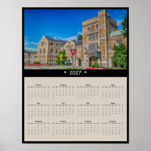 2027 Vassar College Wall Calendar: Historic Campus Poster