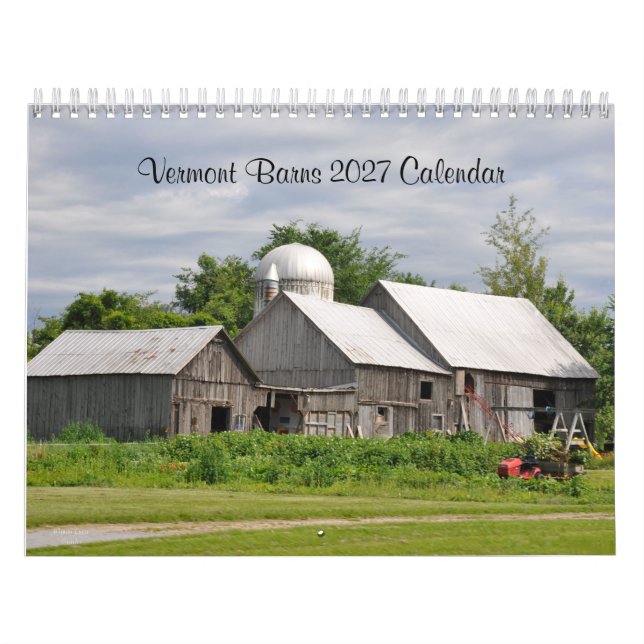 2027 Vermont Barns - Calendar (Cover)