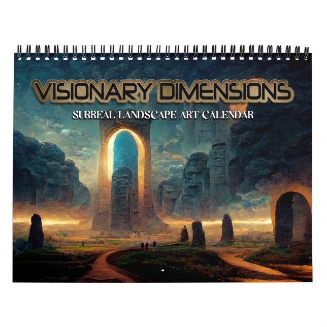 2027 Visionary Dimensions 3 Surreal Landscapes Calendar (Cover)